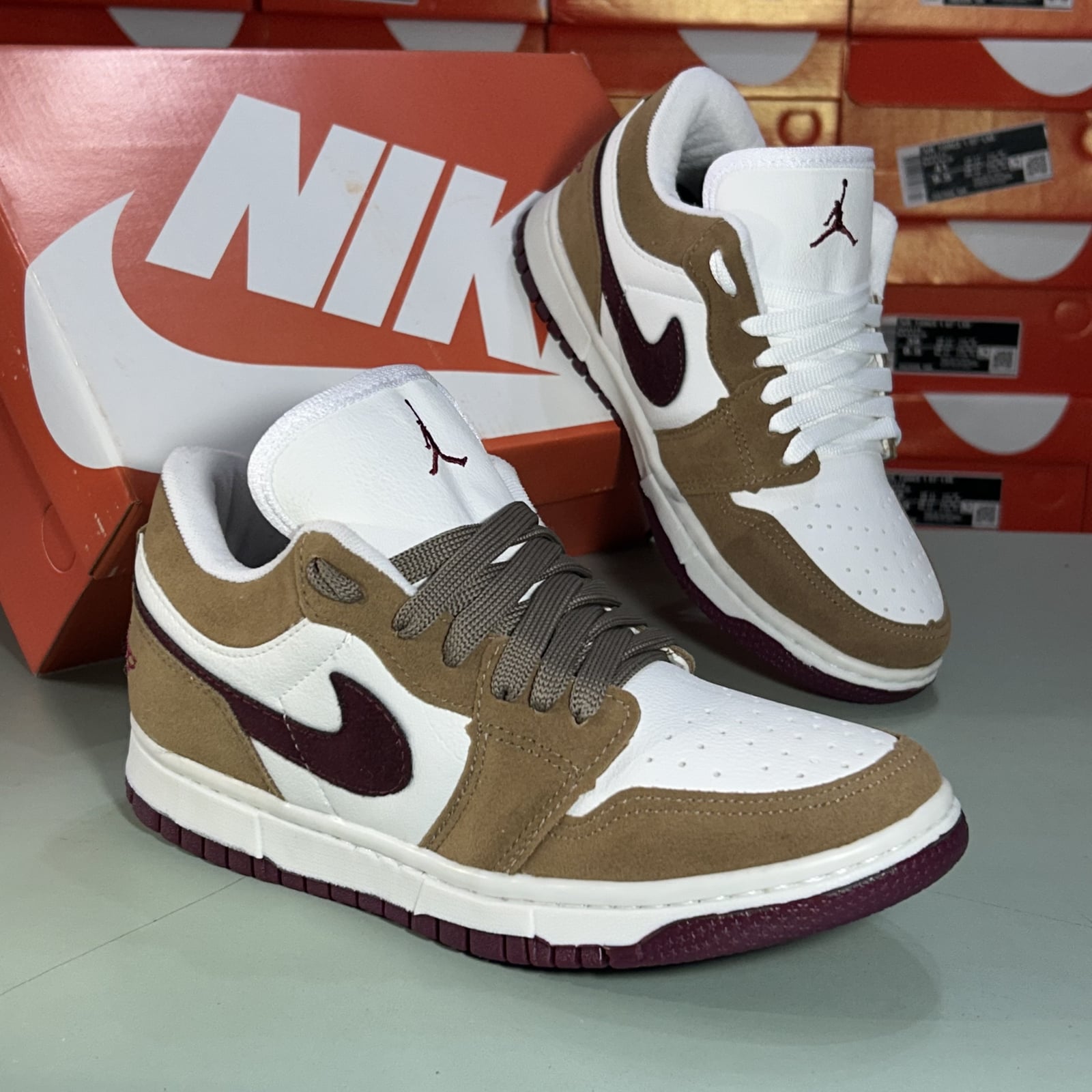Air Jordan 1 Low Marrom Vinho