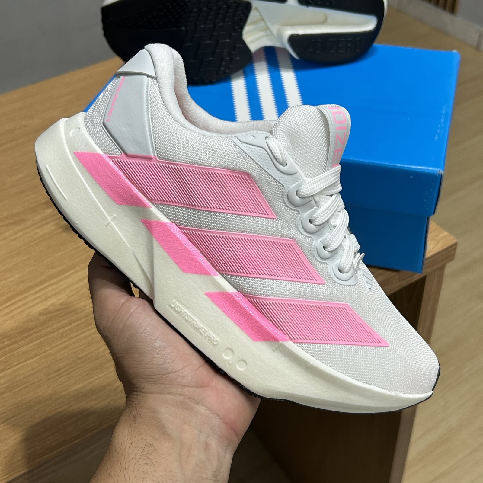 Adidas Adizero Branco Rosa