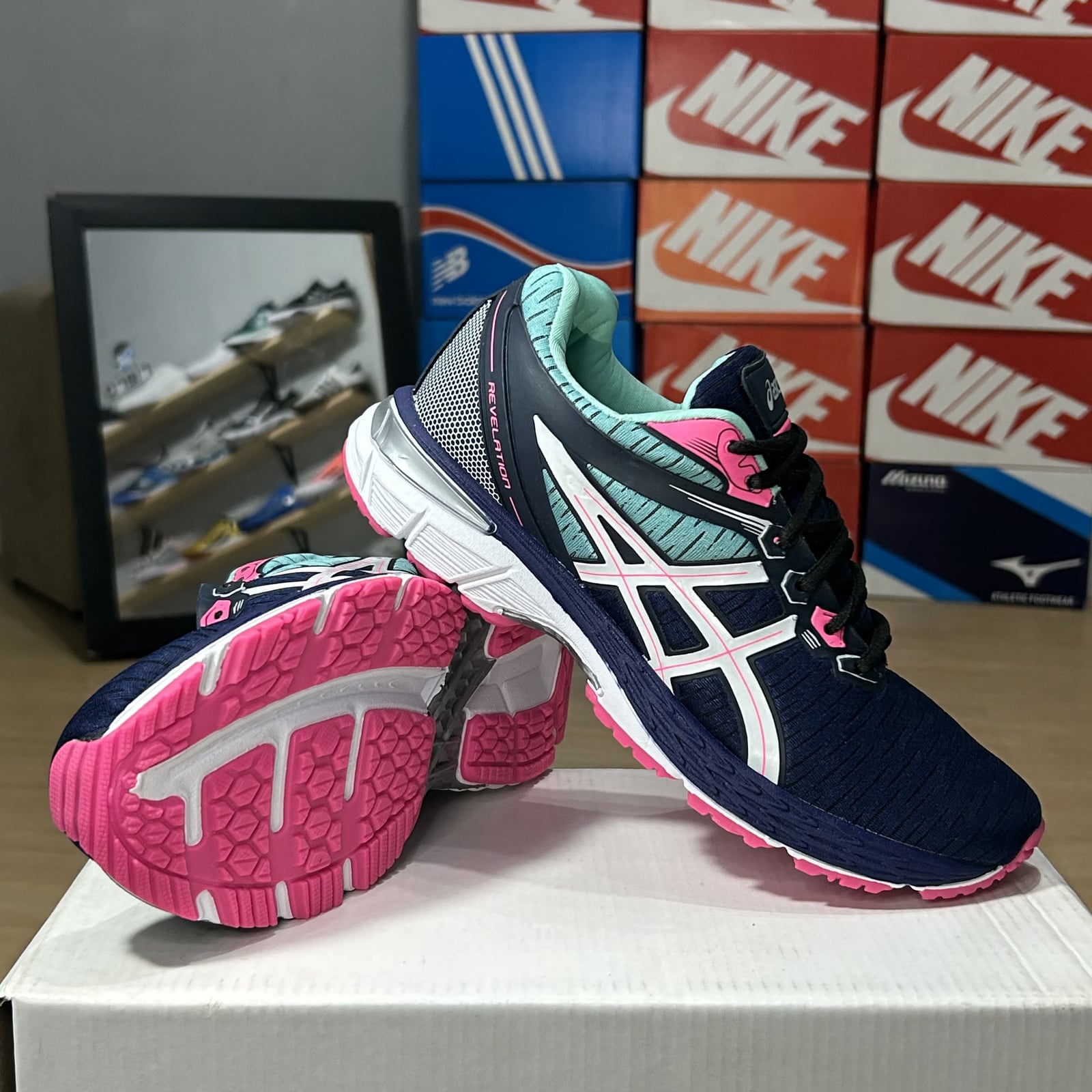Asics Revelation Marinho Rosa